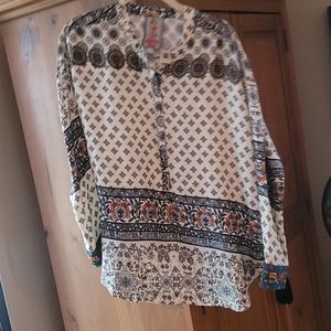 Johnny Was 100% silk tunic